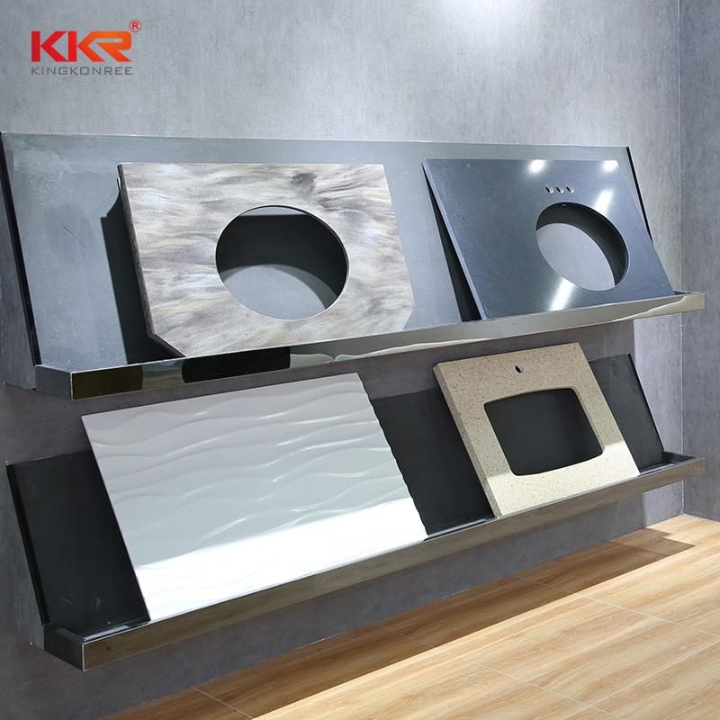 Resin Stone Bathroom Vanity Top Marble Vanity Top with Seamless Joint Sink and Wash Basin