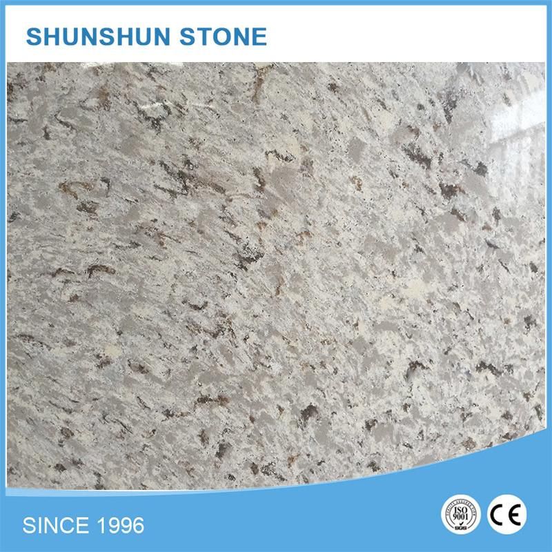 Popular Pure White Quartz Stone Countertops for Kitchen