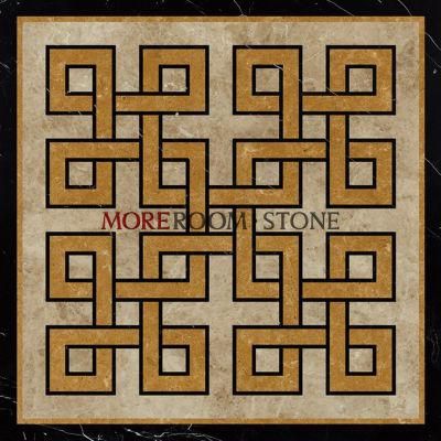 Modern Simpler Design Marble Tile Floor Medallion