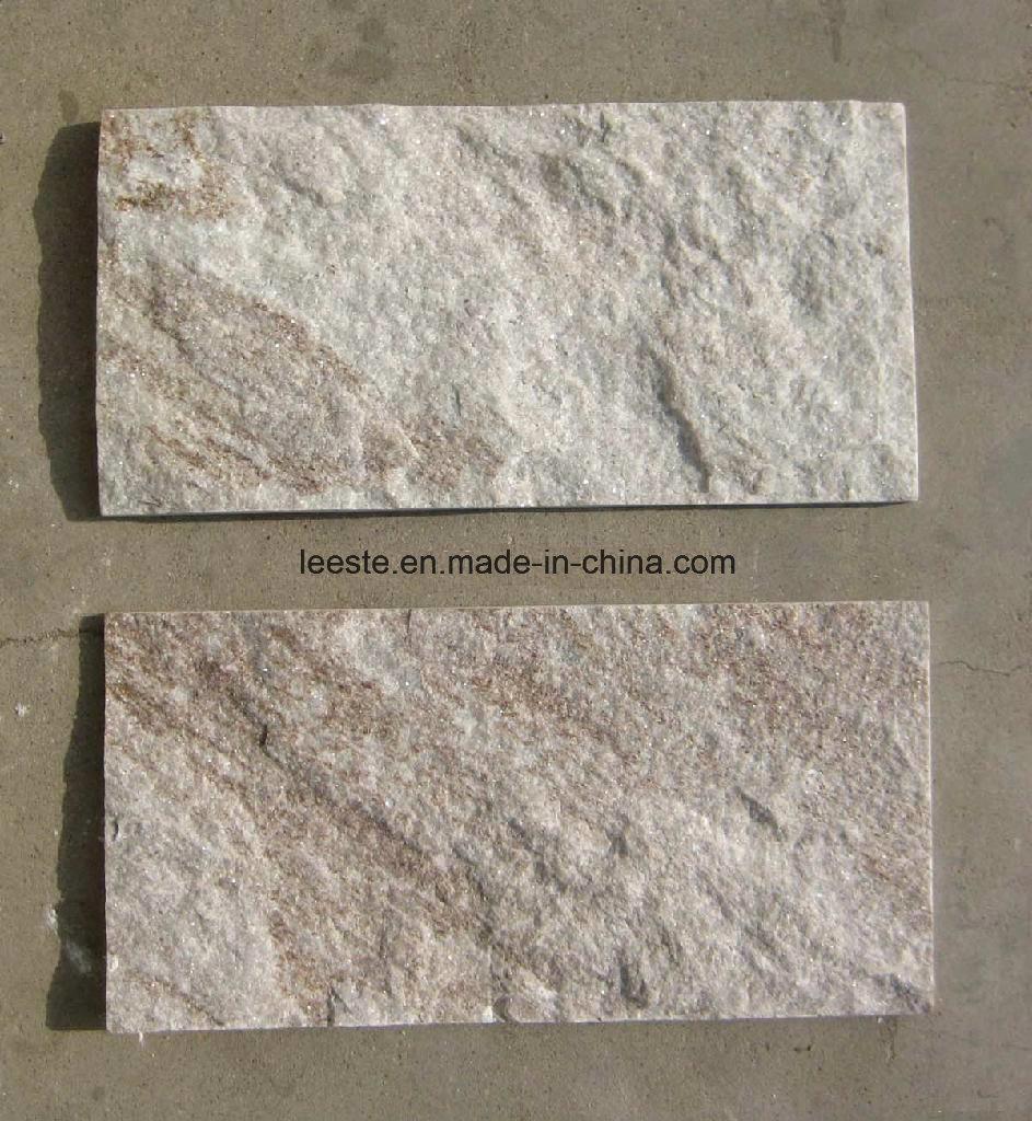 Popular Golden White Quartzite Tile for Flooring with Factory Price