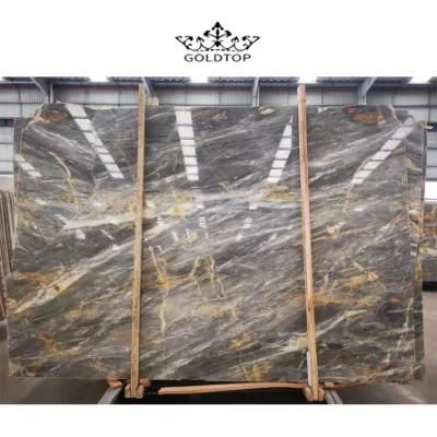 Tabletops Bathroom Vanity Kitchen Cabinet Countertops Island Worktop Wall Panels Tiles Persian Blue Natural Stone Marble Slab