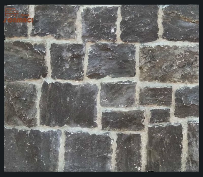 Natural Black Flexible Stone Exterior Slate Cladding