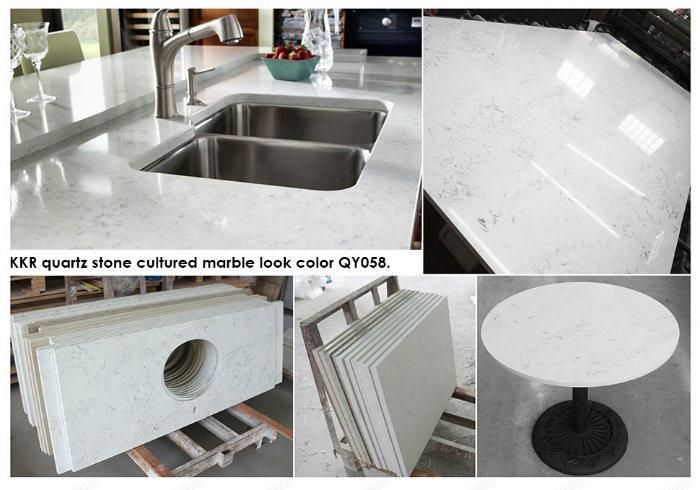 Kitchen Furniture Prefab Sparkle Engineered Quartz Stone Countertop