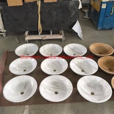 2020 Hot Selling White Black Yellow Brown Marble Basains Sinks for Bathroom