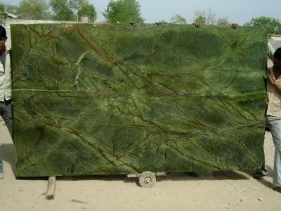 Biggest Factory Tropical Rainforest Green Marble Slab with Low Price
