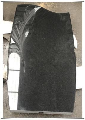 Russian Black Granite Funeral Monument Headstones Tombstone
