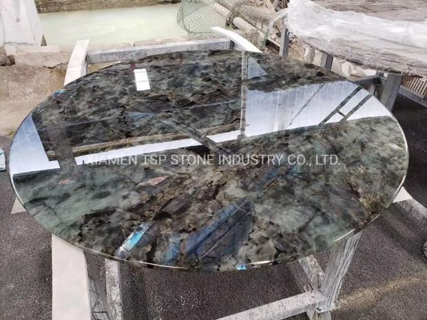 Madagascar Labradorite Blue Lemurian Blue Granite Slab