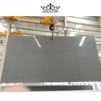 Goldtop Stone 1002 Sparkle/Crystal/Glass Grey/Gray Artificial Quartz/Quarz/Quarzo Stone Slabs for Apartment Project