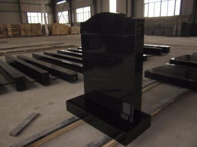 Absolute Black Granite Tombstone Gravestone and Monument