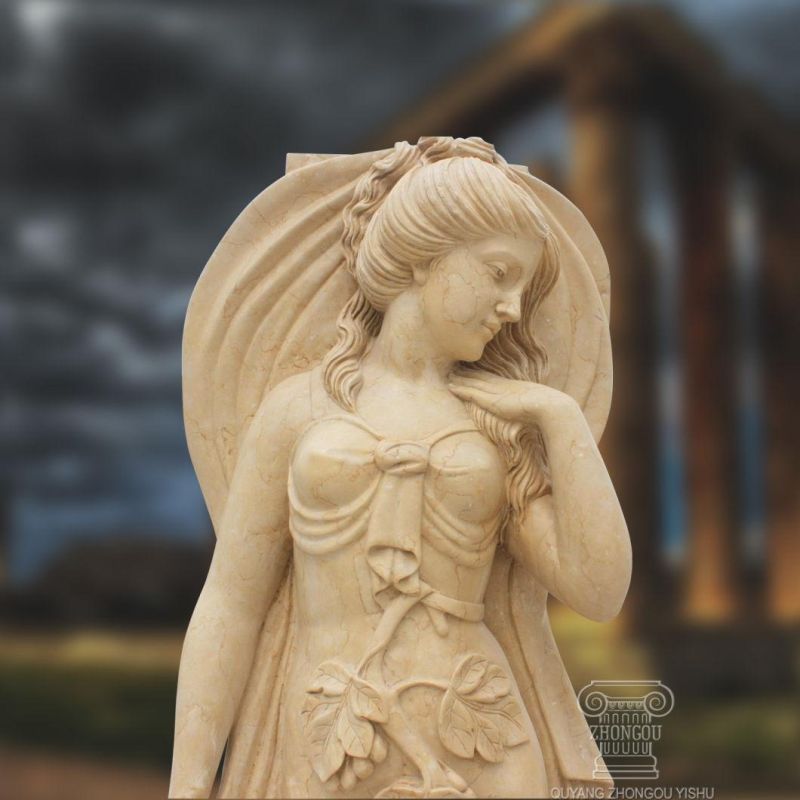 Hand Carved Sculpture Marble Column for Decoration