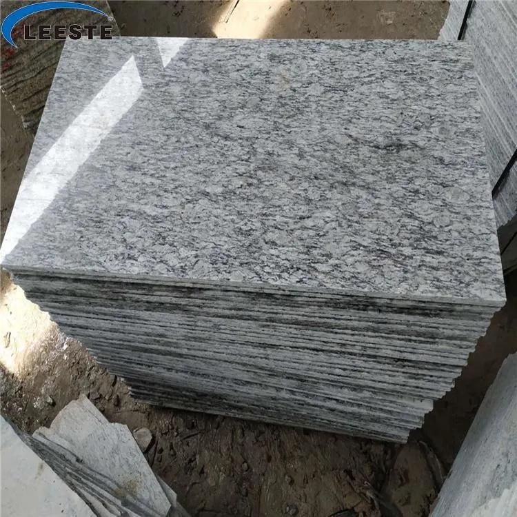 Sea Wave Flower Granite Chinese Natural Grey Granite Polished Cut-to-Size Flooring Tiles