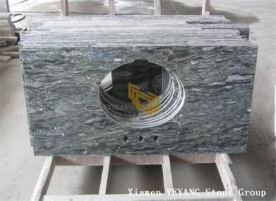 Polished Stone White/Black/Brown/Green Marble Countertop for Kitchen/Bathroom Vanity Top Seawave Stone