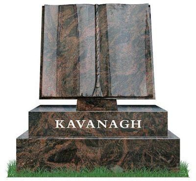 Customized Indian Granite Aurona Headstone Monuments for Sale