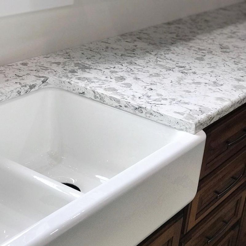 Alaska White Quartz for Countertop/Worktop/Vanity Top/Window Sill
