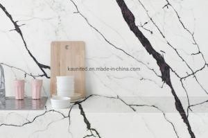 Artificial Stone White Marble Vein Quartz Slabs Tiles