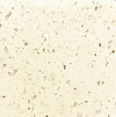 Cream Quartz Stone for Customized Kitchen Cabinet Countertop Solid Surface