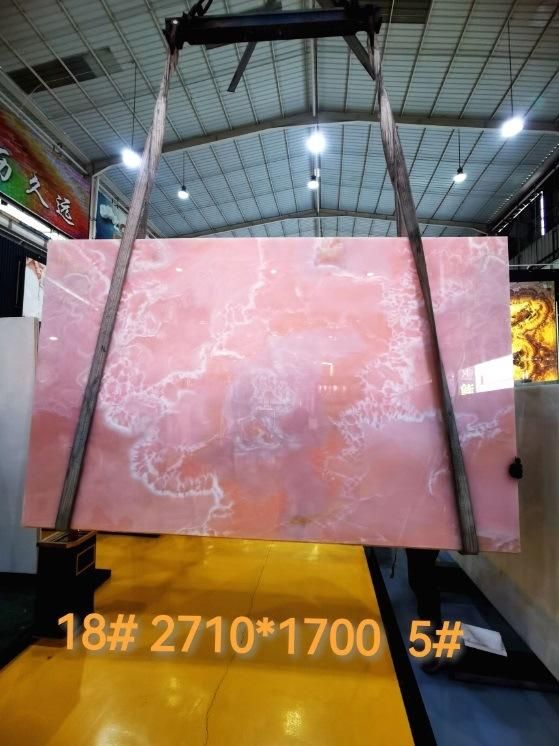 Natural Pink Onyx Polished Slabs