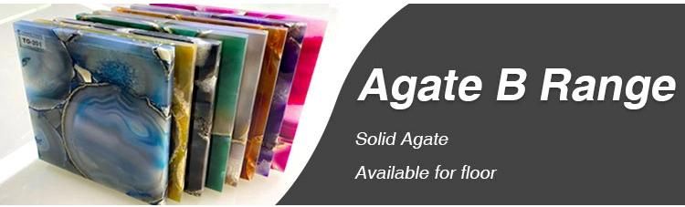Popular Modern Design Translucent Natural Agate Kitchen Table Top