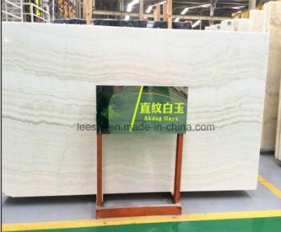 China Best White Jade Onyx Marble Stone Tile for Flooring Tile