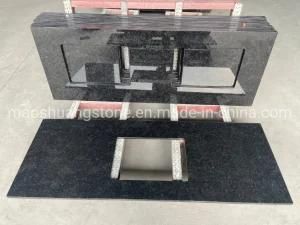 High Quality Natural Stone Angola Black Granite for Home Remodeling/ Bathroom Tops
