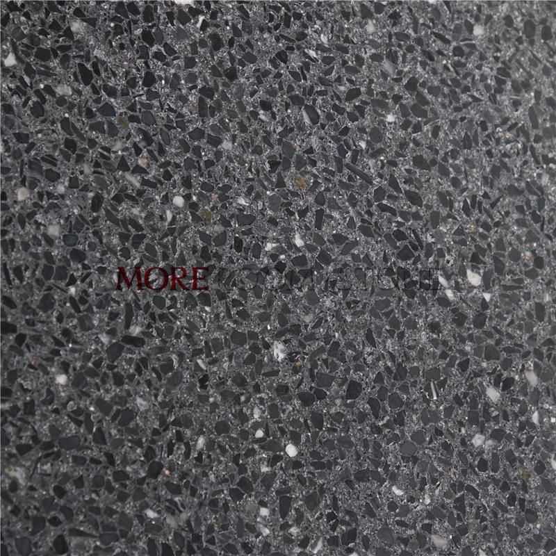 New Design Black Terrazzo Tile Flooring Residential for Sale