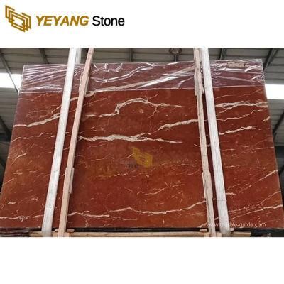 Rojo Coral Red Marble Slabs for Bathroom/Kitchen/Vanity/Countertop/Hotel