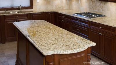 Natural Indoor Yellow Granite Stone Slab/Tile for Floor Tile/Kitchen Countertop/Vanity Top/Desk Top/Worktop