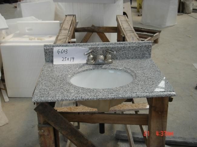 G603 Grey Granite Bathroom Vanity Tops for Sale