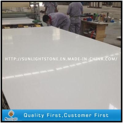 Solid Surface White Color Engineered White Quartz Stone