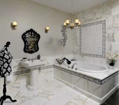 Natural Calacatta Gold Marble Flooring/Wall/Background/Countertops for Airport/Garden/Hotel Project Stone Engineering