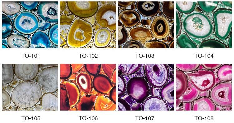 Smooth Surface Natural Stone Agate Coasters Slices Cup Mat