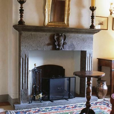 Gothic Inspired Marble Fireplace Mantel