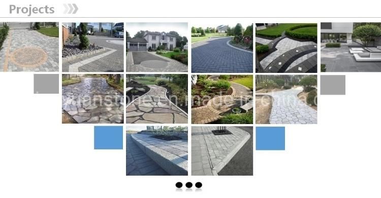 Red Meshed Cobblestone for Square and Landscape Paving