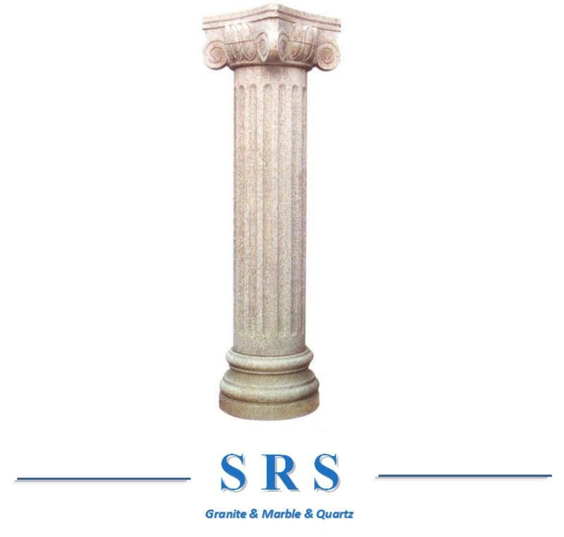 Natural Marble & Granite Stone Columns for Hotel/Villa/Shopping Mall/Infrastructual Projects Decoration
