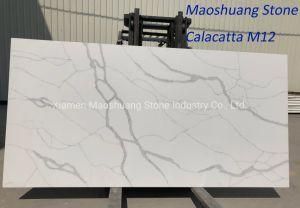 High-End Natural Italian Calacatta White Marble for Floor Wall Tile