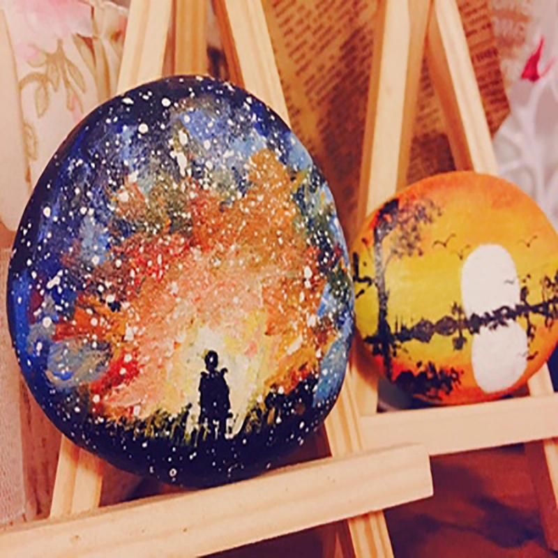 Mixed Painting Stone for Christmas Gifts