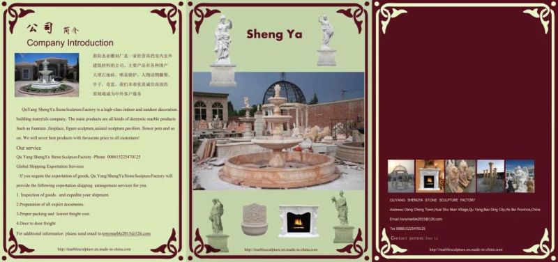 White Marble Stone Sculpture Column (SY-C023)