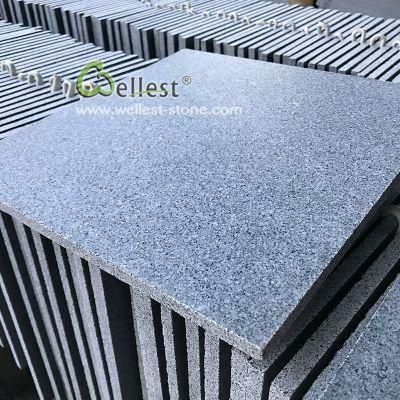 G654 Blue Mist Dark Grey Granite Honed Tile