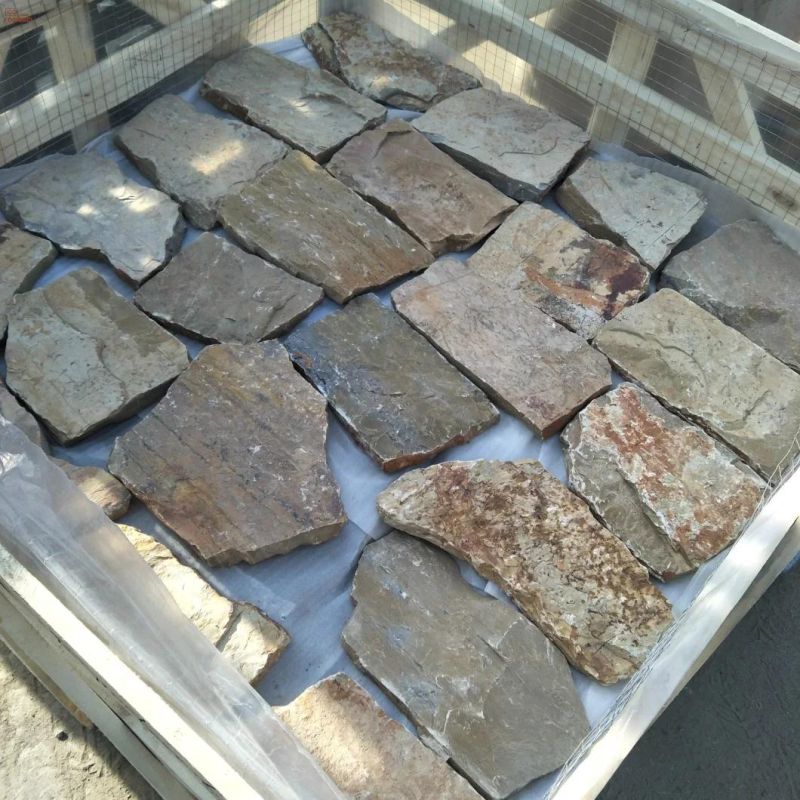 Beige Slate Decorative Wall Stone Concrete Brick