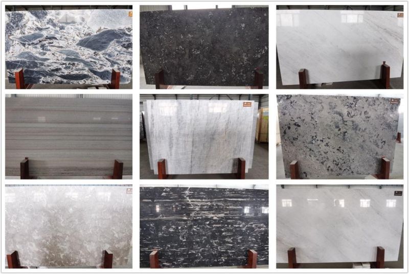 Natural Stone Marble Slab Pure White/Grey/Black/Beige Marble Tile/Countertop Building Material