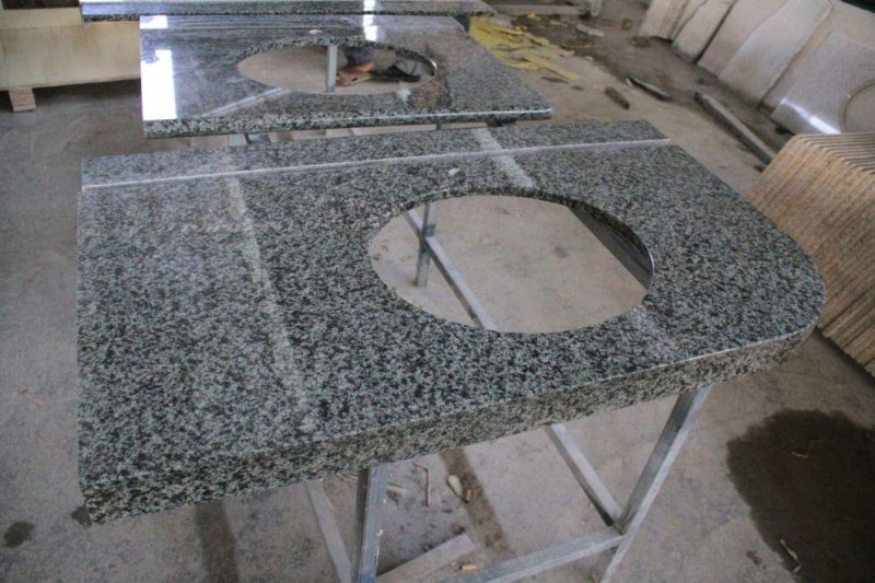 Domestic Customized Green Marble Vanity Tops for Bathroom