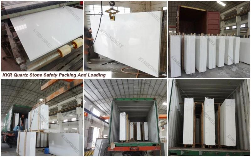 Wholesale Engineered Stone Calacatta White Quartz Stone