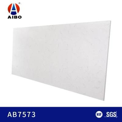 White Calacatta Looking Artificial Quartz Stone Natural Marble Effect