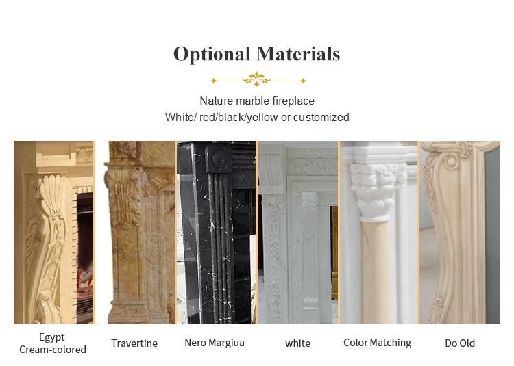 Interior Decoration Insert Marble Fireplace