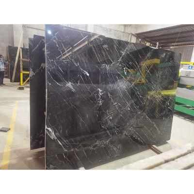 Custom Size Cheap Granite Black Galaxy Granite Flooring Tile Slab Kitchen Countertop Granite and Marble