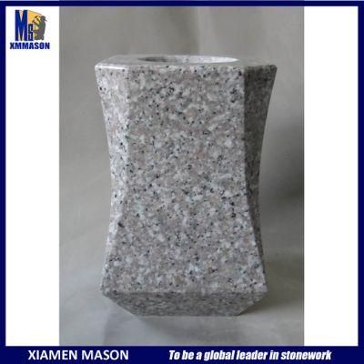 G635 Granite Flower Vase for Memorial Stone