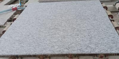 Natural Grey Granite Seawave Flower Flamed Finished Anti Slip Surface Granite Tiles