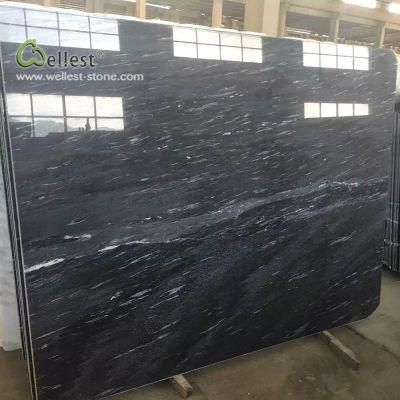 M516 Marble Slab Polished Night Snow