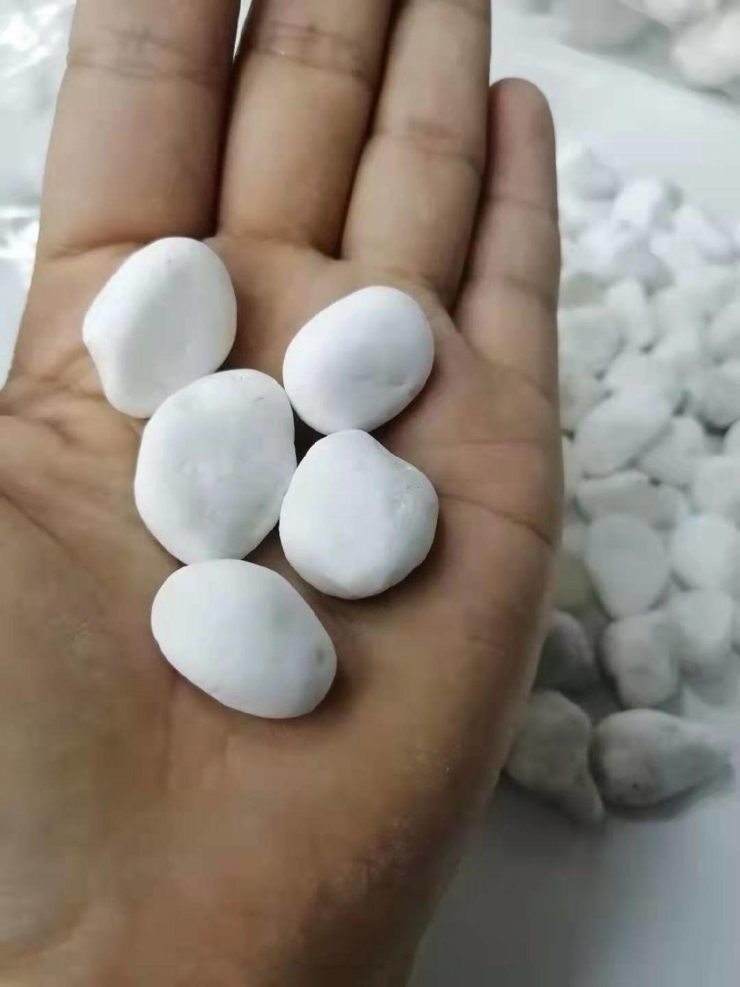 Pure White Gravel Landscaping Cobblestone in Paving Stone