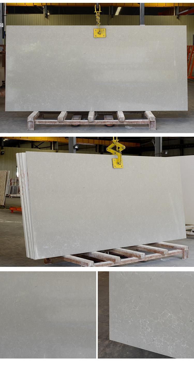 Carerra Quartz Kitchen Countertops Granite Carrara Slabs Artificial Marble